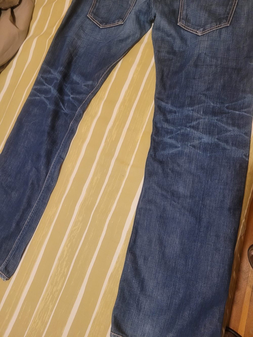 Taverniti So Jeans Dark Blue Denim with Navy Polka-Dot Lining - Picture 6 of 9